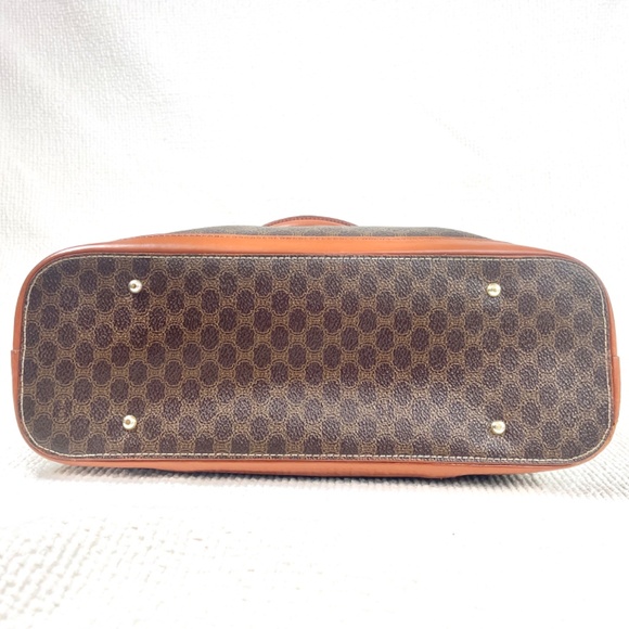 CELINE PARIS STUNNING VTG Macadam Brown Dome Satchel MC99/1 GUC W/COA - Picture 5 of 16